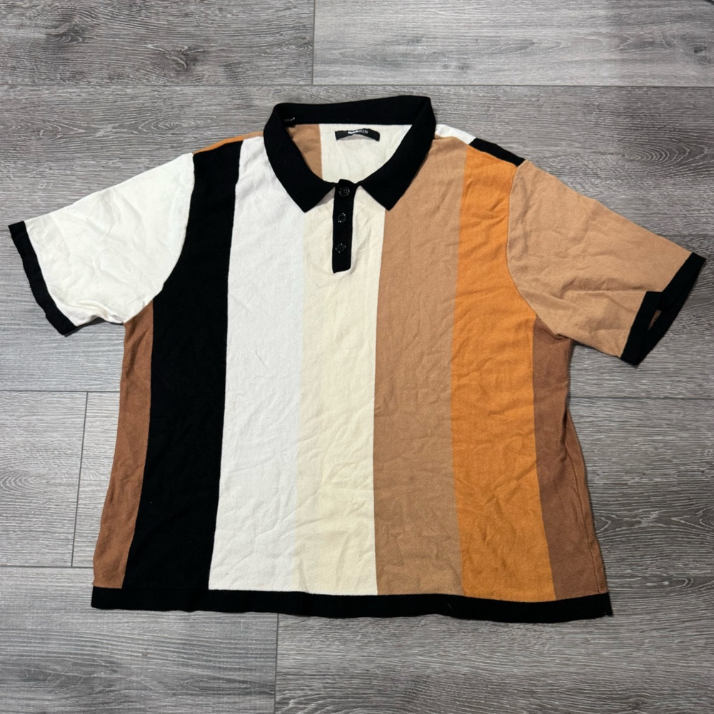 fashion nova dress polo brown tan chestnut xxl beige